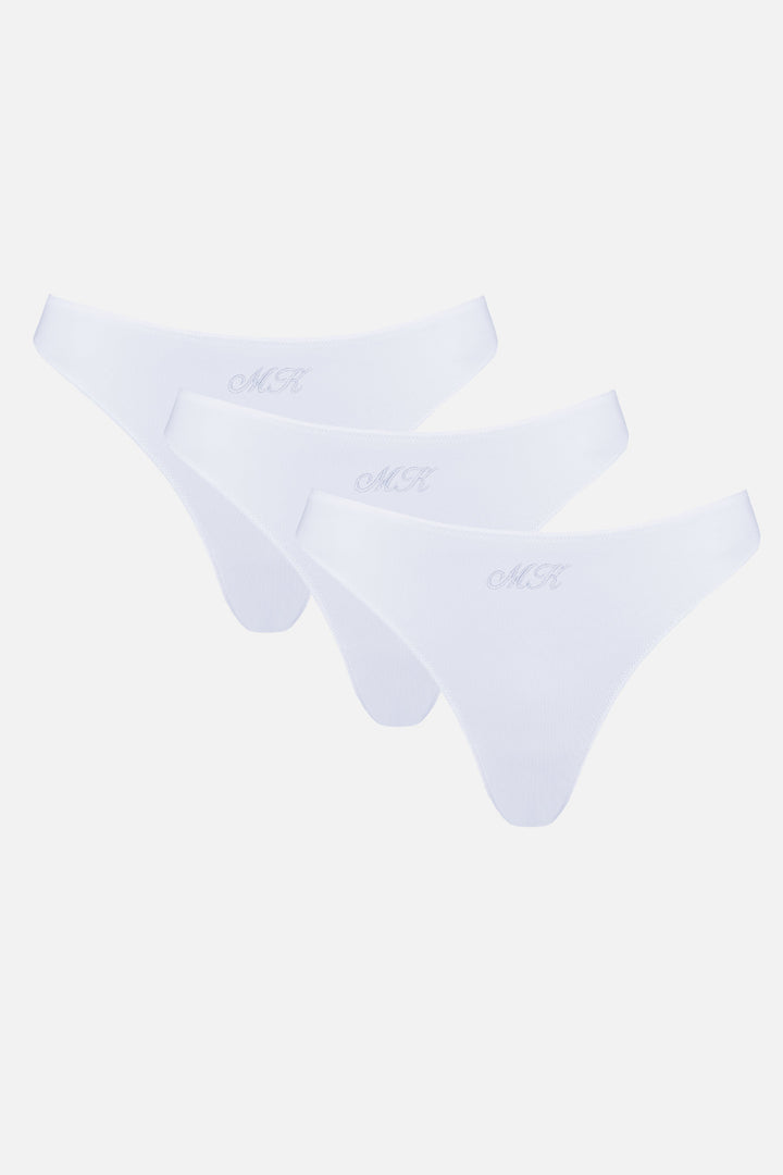 Monogram Whitney Thong 3 Pack - Pure