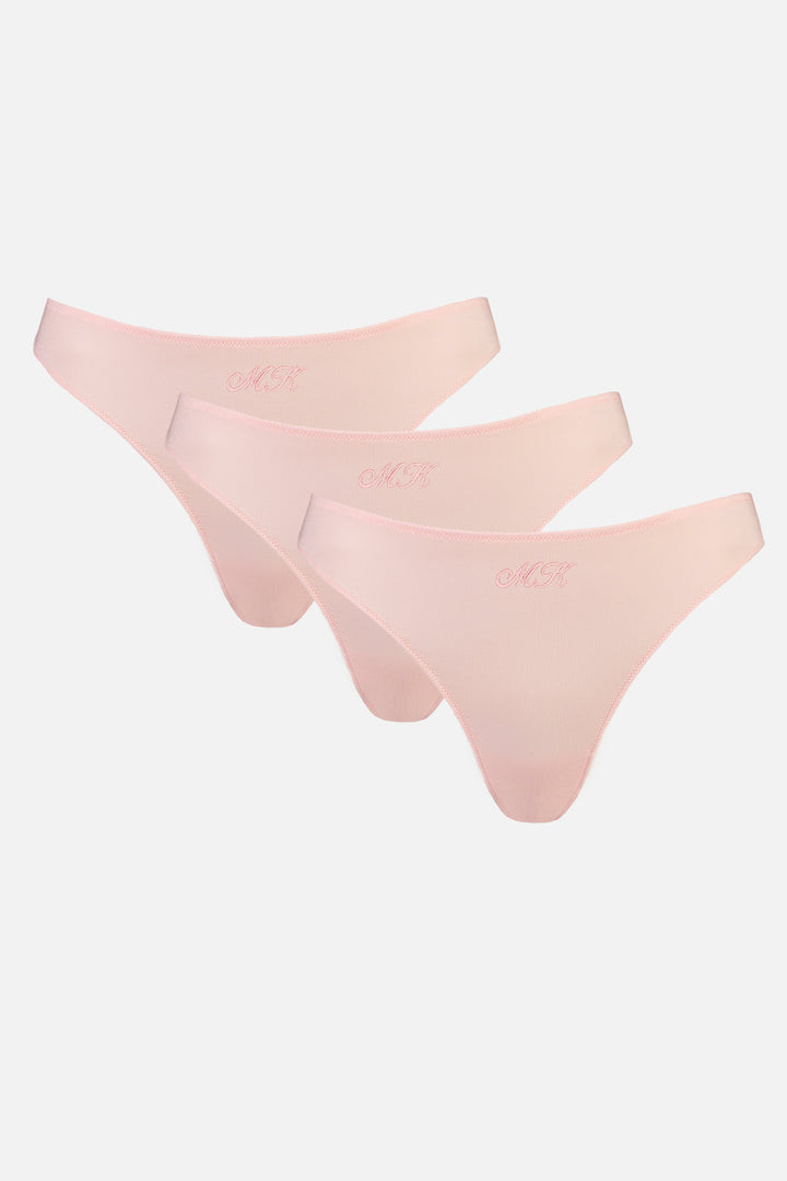 Monogram Whitney Bikini 3 Pack - Rosy